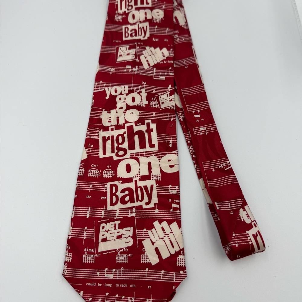 Pepsi Red and White Tie